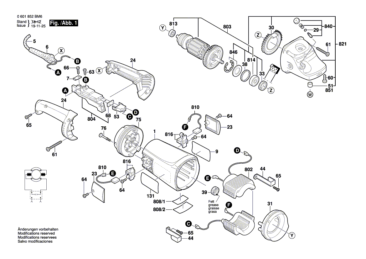 New Genuine Bosch 1616B10316 Motor Housing