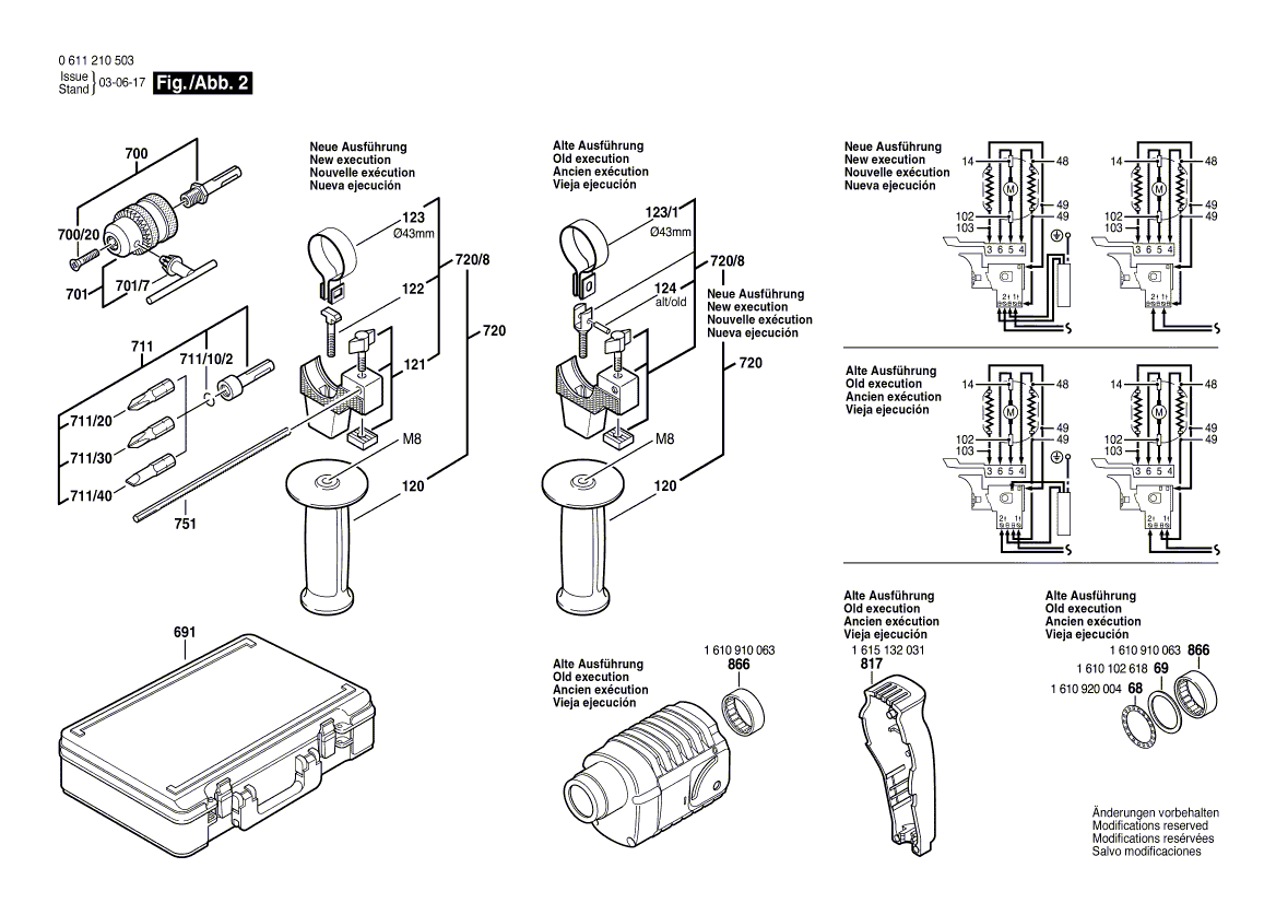 New Genuine Bosch 1617000134 Modification Set