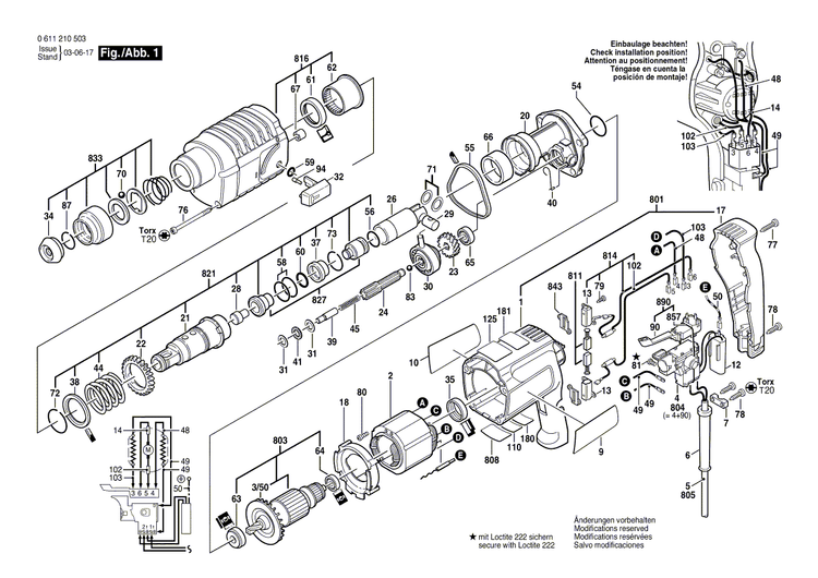 New Genuine Bosch 1617000134 Modification Set