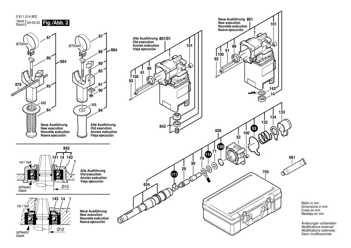 New Genuine Bosch 1617000180 Wear and Tear Part Set