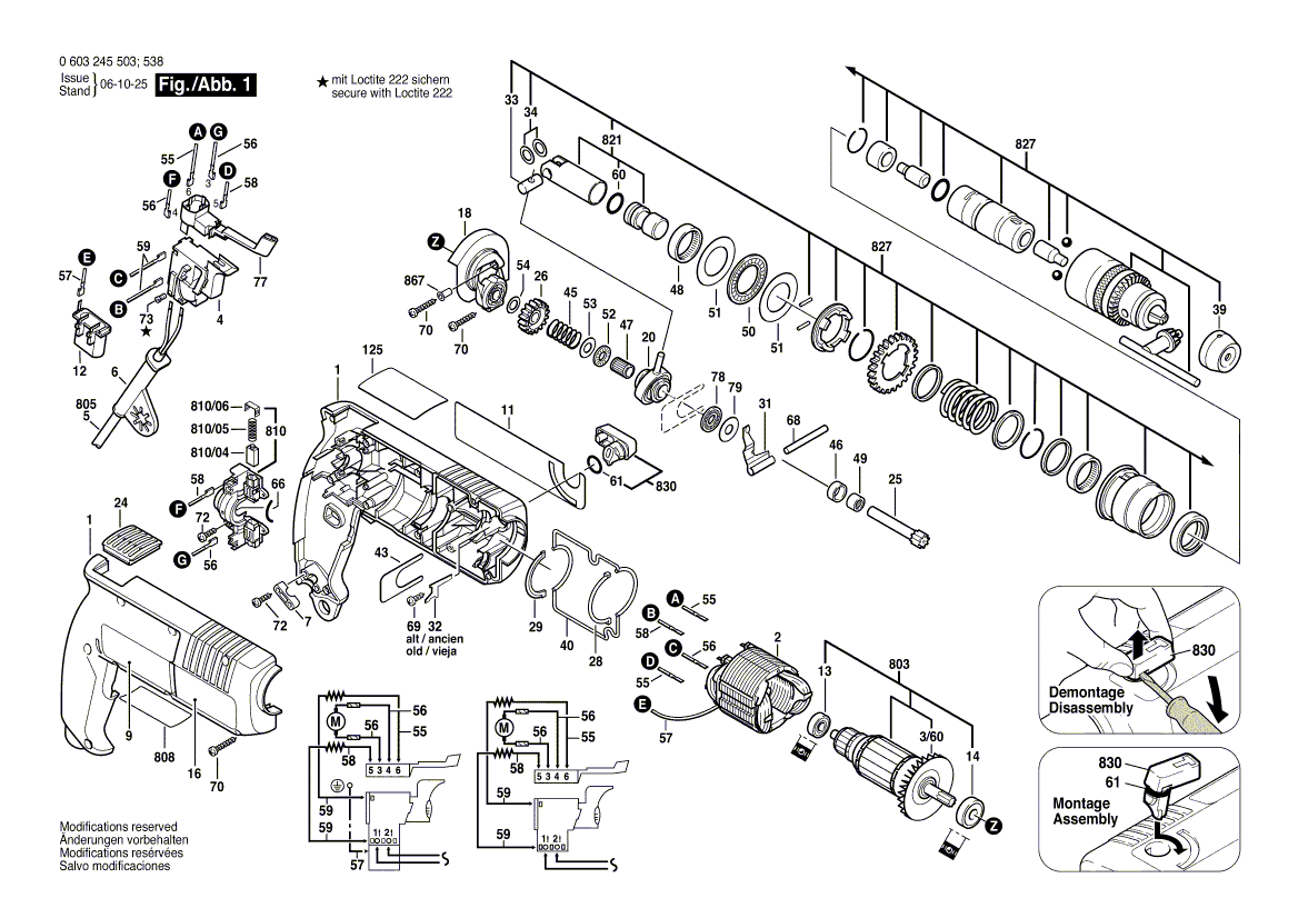 New Genuine Bosch 1617000215 Parts Set