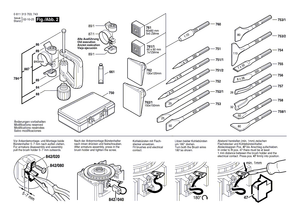 New Genuine Bosch 1617000269 Wear and Tear Part Set