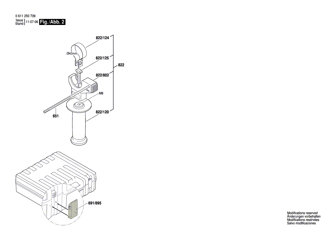 New Genuine Bosch 1617000526 Intermediate Flange