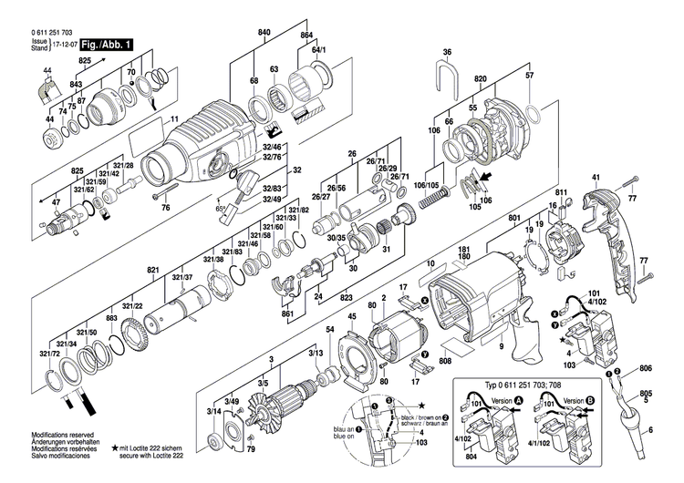 New Genuine Bosch 1617000599 Gear Housing