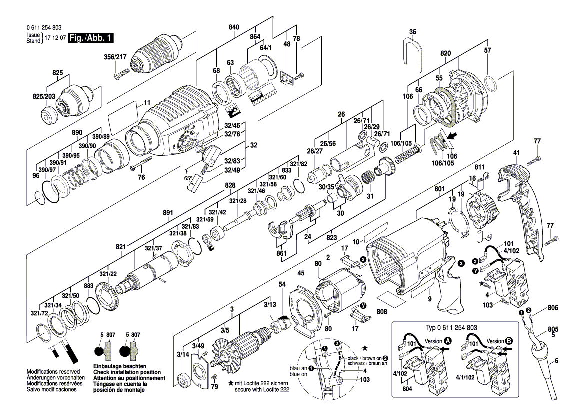 New Genuine Bosch 1617000683 Gear Housing