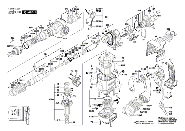 New Genuine Bosch 16170006AW Armature