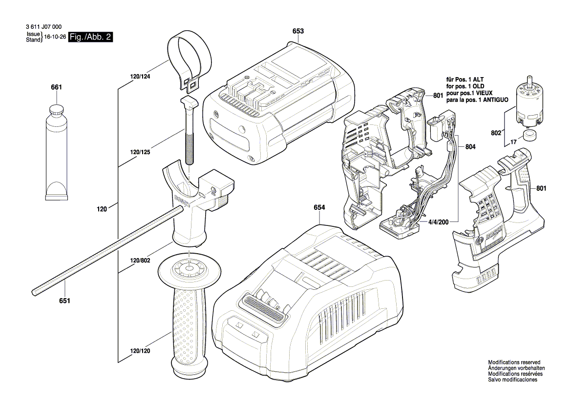 New Genuine Bosch 16170006BU Tool Holding Fixture