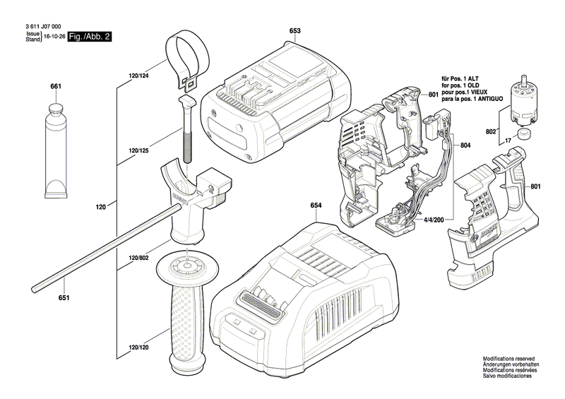 New Genuine Bosch 16170006BU Tool Holding Fixture