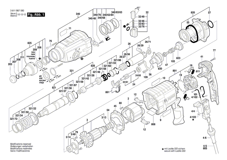New Genuine Bosch 16170006CU Gear Housing