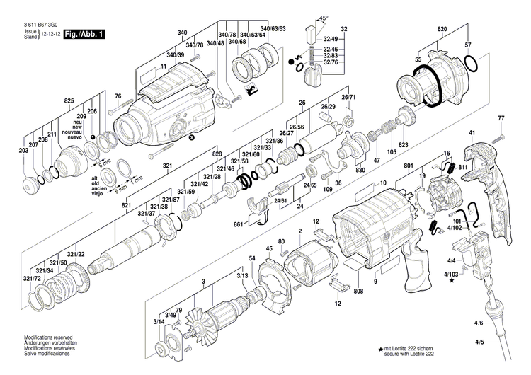 New Genuine Bosch 16170006DM Gear Housing