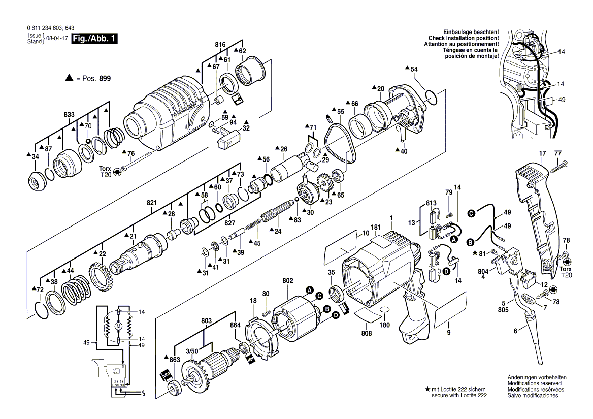 New Genuine Bosch 1617000812 Ratchet Sleeve