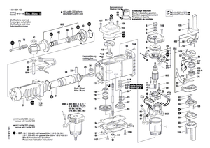 New Genuine Bosch 1617000851 Motor Housing