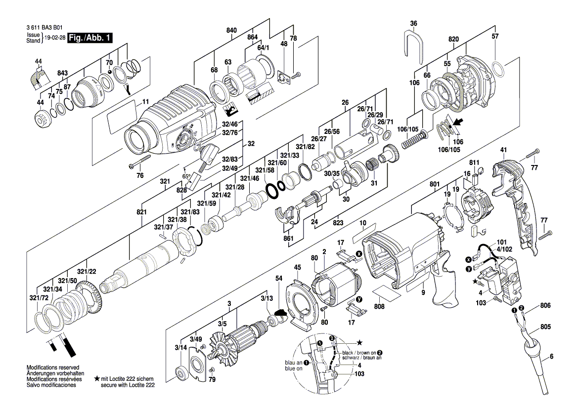 New Genuine Bosch 1617000885 Motor Housing