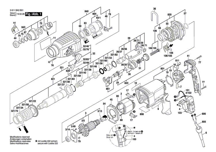 New Genuine Bosch 1617000886 Motor Housing