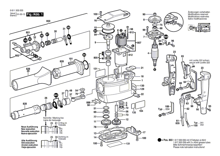 New Genuine Bosch 1617000917 Impact Mechanism