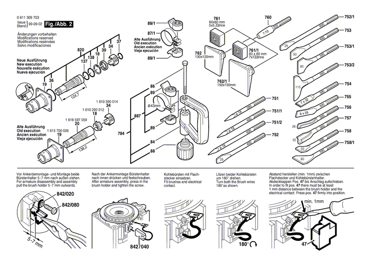 New Genuine Bosch 1617000948 Assembly Of Service Parts