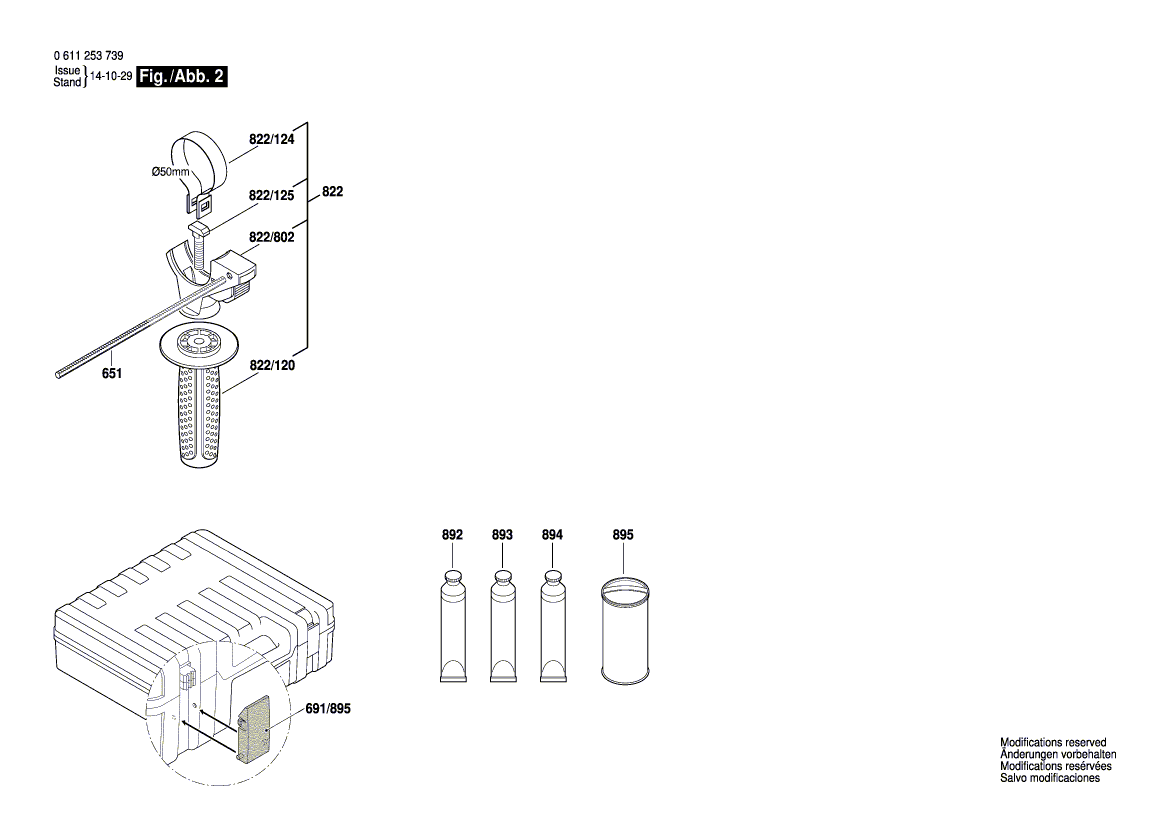 New Genuine Bosch 1617000V33 Motor Housing