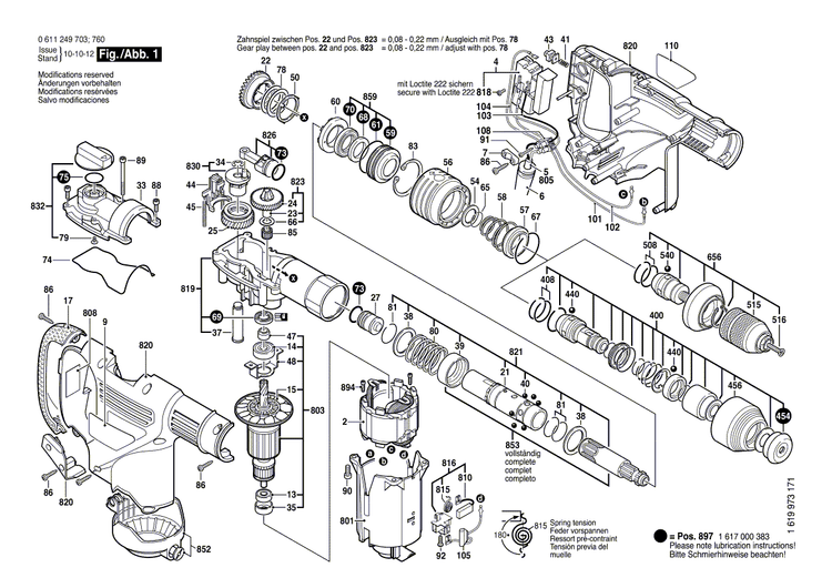 New Genuine Bosch 1617016009 Pinion