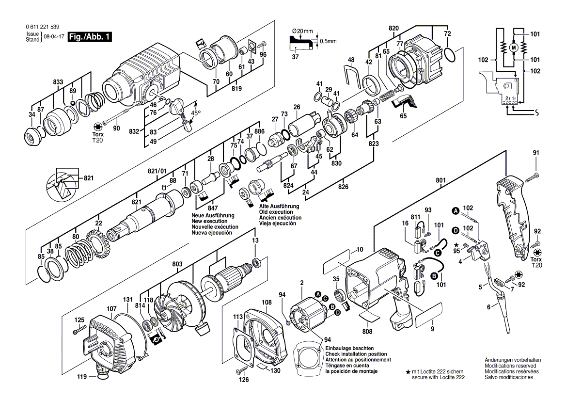 New Genuine Bosch 1617200052 Switch