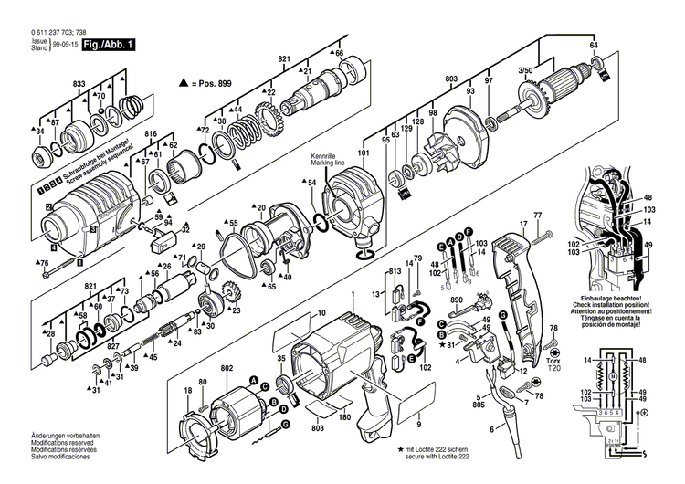 New Genuine Bosch 1617200083 Switch