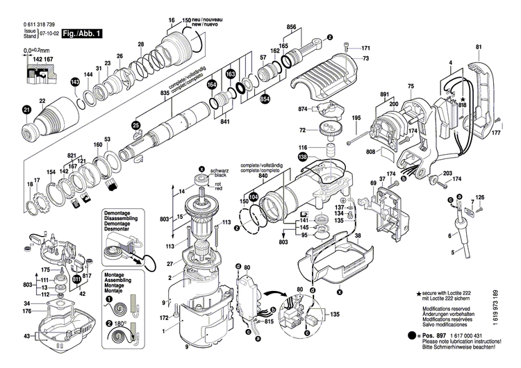 New Genuine Bosch 1617200095 Switch