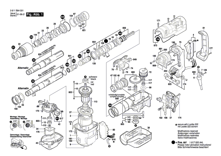 New Genuine Bosch 1617200120 Switch