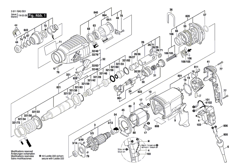 New Genuine Bosch 1617200546 Switch