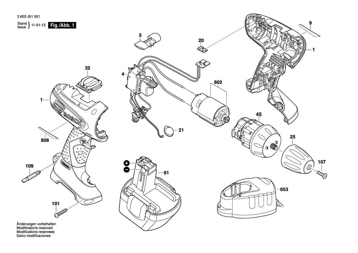 New Genuine Bosch 1617S00N7F Slide-In Accu Package