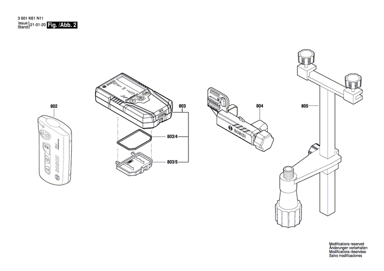 New Genuine Bosch 1617S00W3M Remote Control