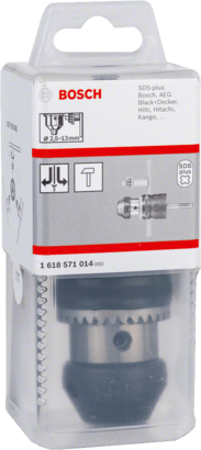 New Genuine Bosch 1618571014 Keyed Drill Chuck For rotary drills/drivers, For