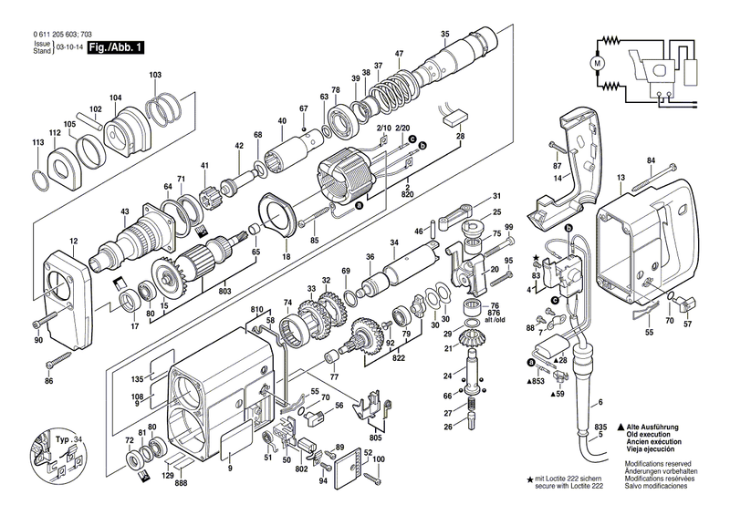 New Genuine Bosch 1618597031 Toolholder