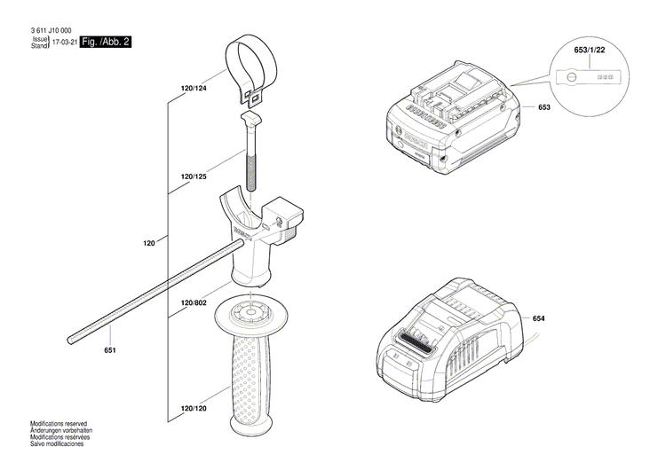 New Genuine Bosch 161859710V Toolholder