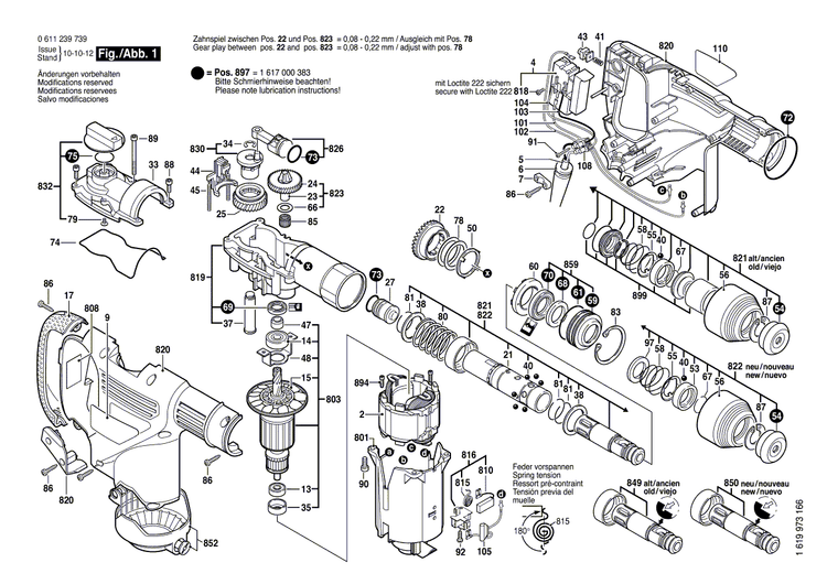 New Genuine Bosch 1618598221 Toolholder