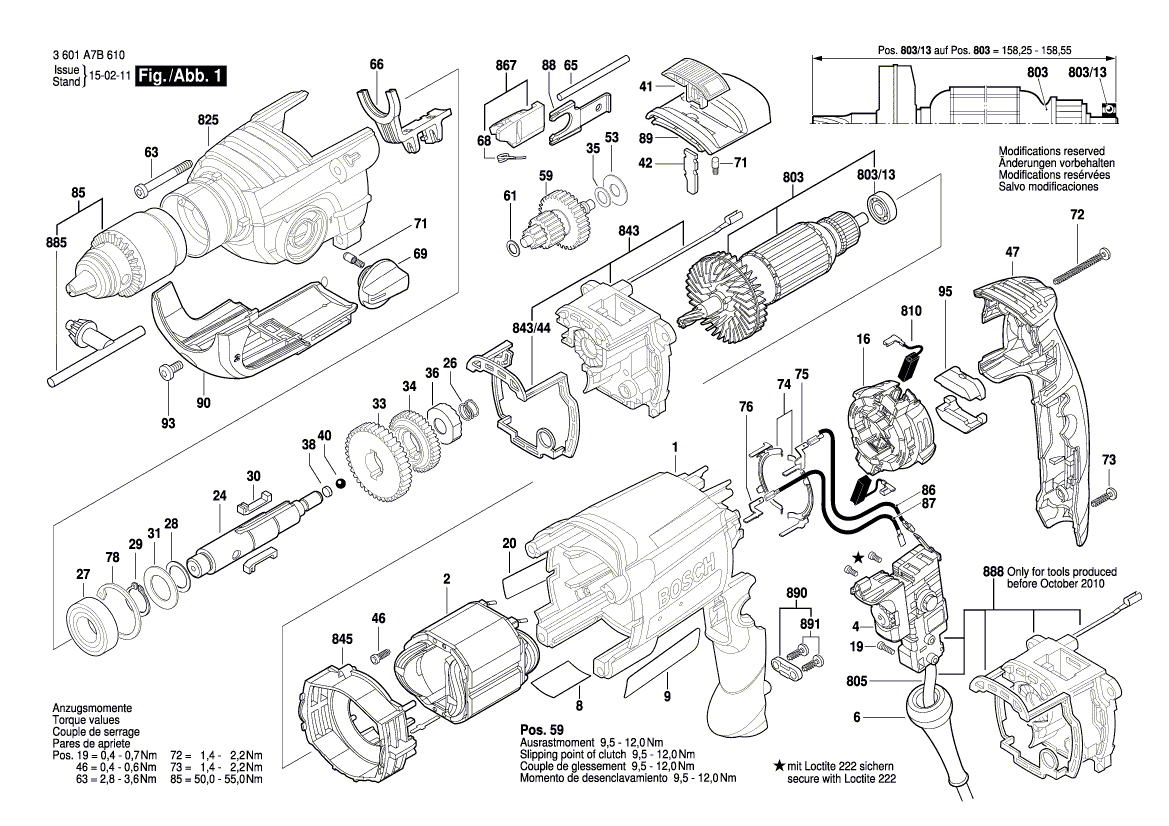 New Genuine Bosch 1618B00A05 Motor Housing