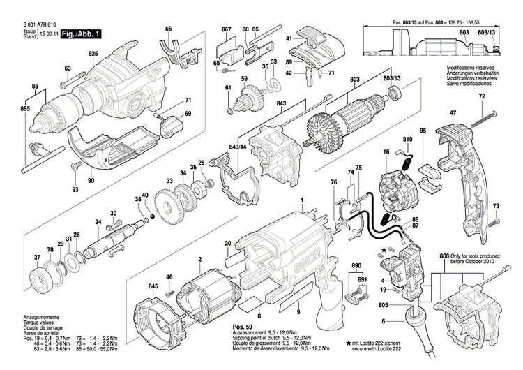 New Genuine Bosch 1618B00A05 Motor Housing