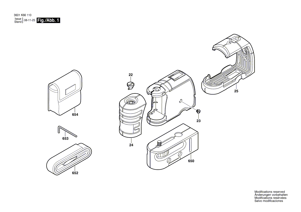 New Genuine Bosch 1618C00462 Hexagon Socket Wrench