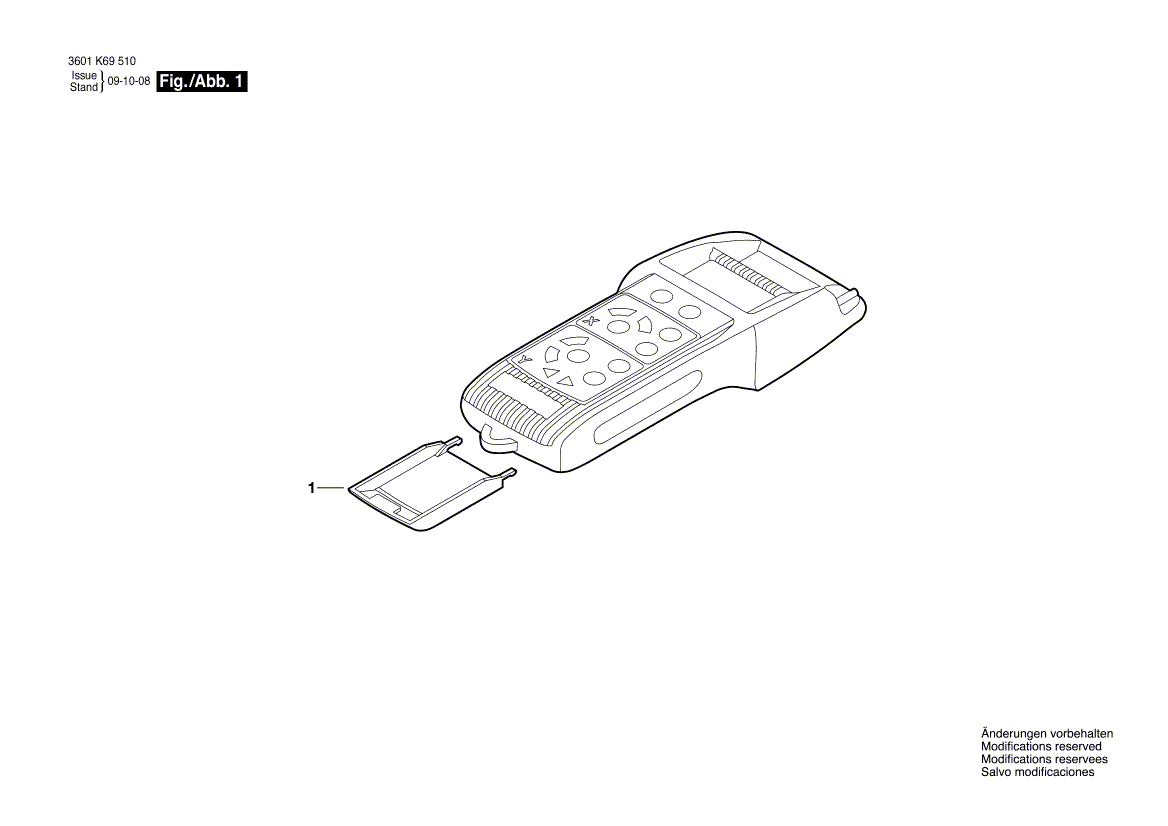 New Genuine Bosch 1618C00822 Battery Cover