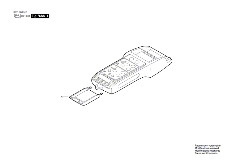 New Genuine Bosch 1618C00822 Battery Cover