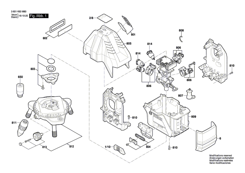 New Genuine Bosch 1618C0110F Window
