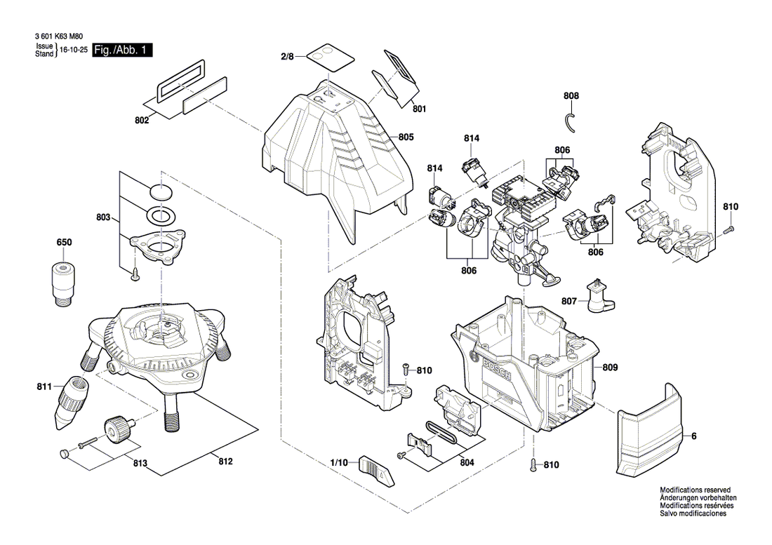 New Genuine Bosch 1618C0110K Laser module