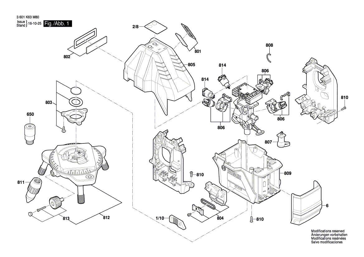 New Genuine Bosch 1618C0110L Laser module