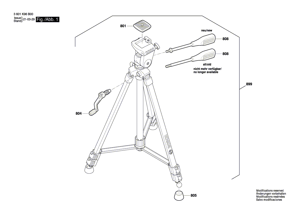 New Genuine Bosch 1618C0111A Handle