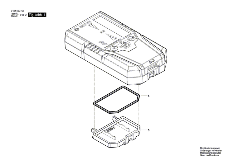 New Genuine Bosch 1618C0114L Battery Cover