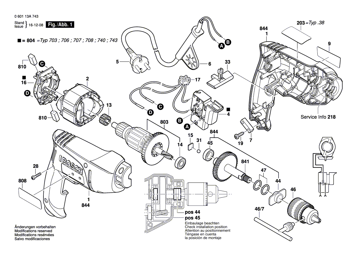 New Genuine Bosch 1619P00224 Field