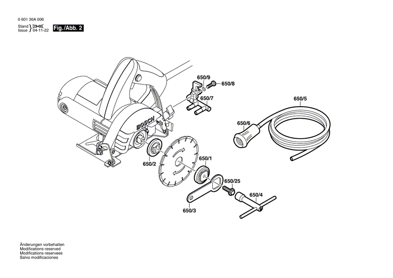 New Genuine Bosch 1619P00277 Key