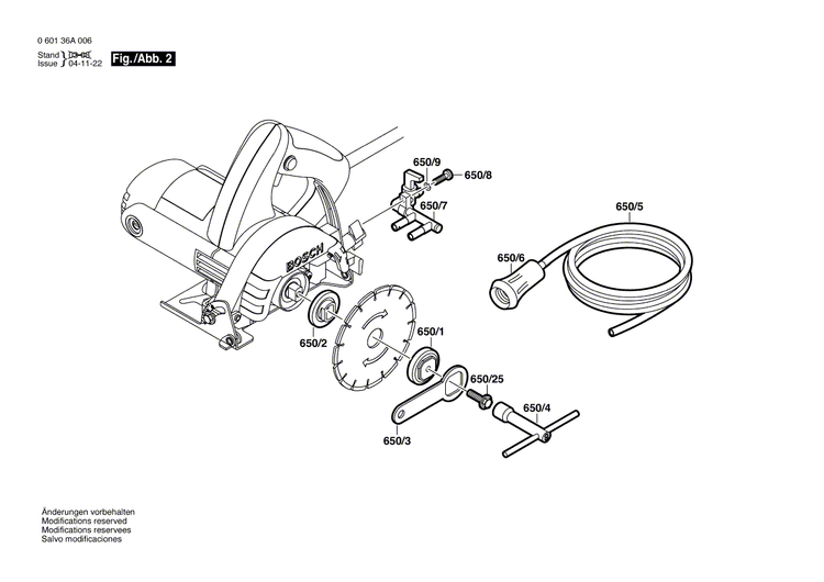 New Genuine Bosch 1619P00277 Key