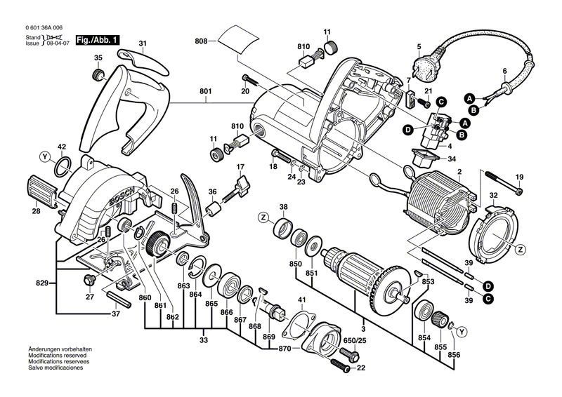 New Genuine Bosch 1619P00277 Key
