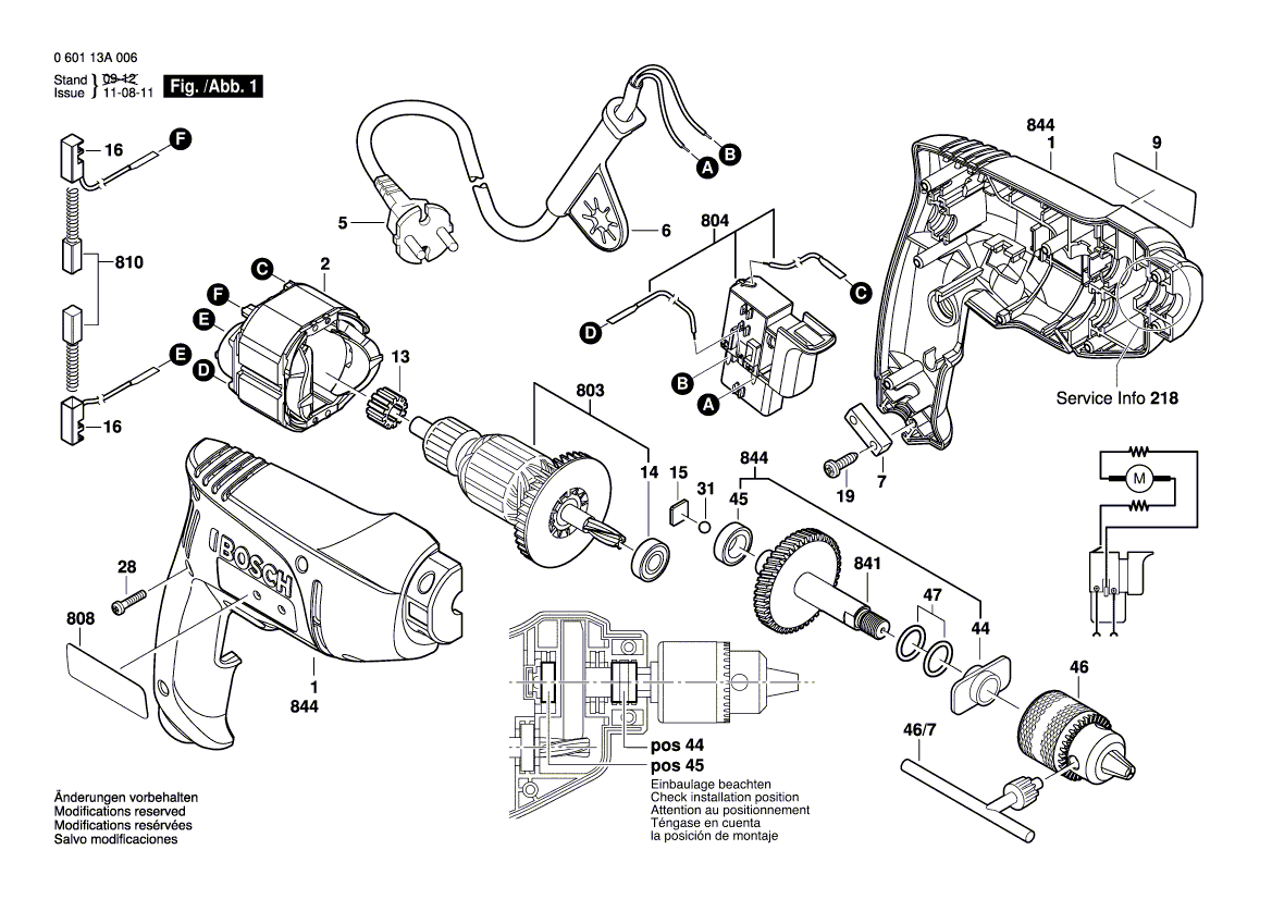 New Genuine Bosch 1619P00466 Bushing