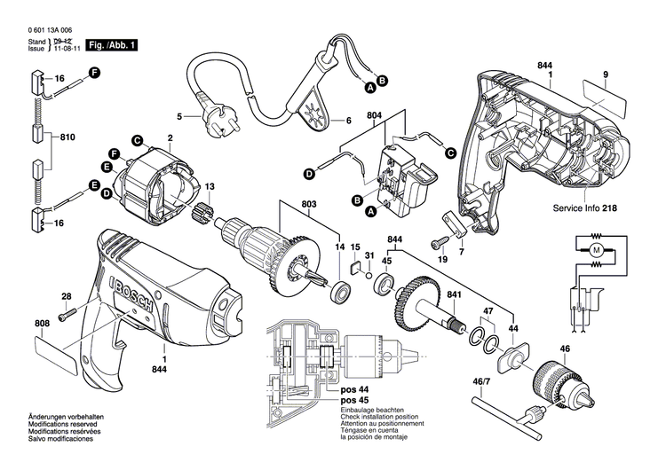 New Genuine Bosch 1619P00466 Bushing