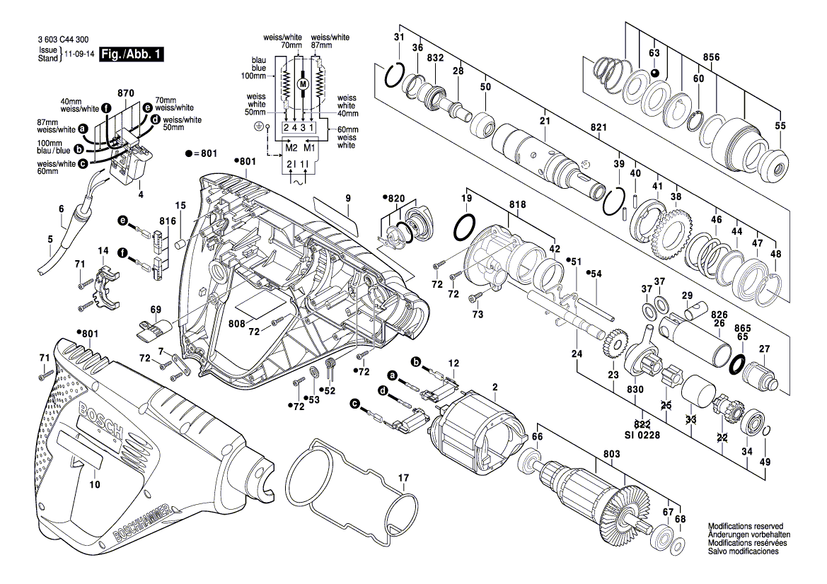 New Genuine Bosch 1619P00861 Manufacturer's nameplate